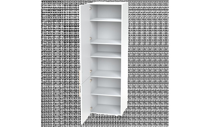 Высокий кухонный шкаф TO 60 VEGAS GREY METALIC