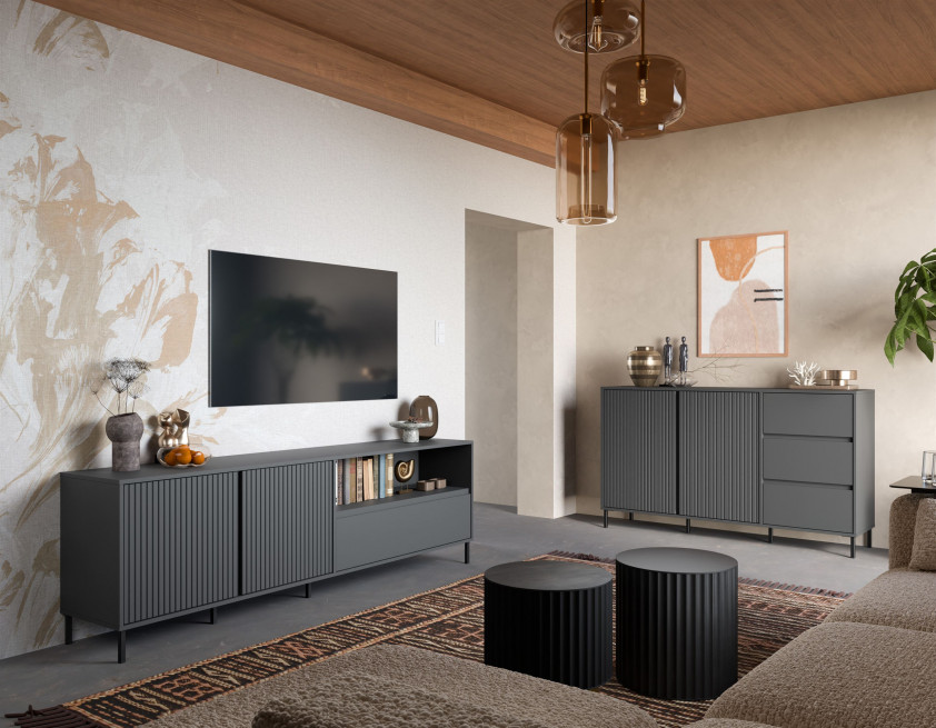 MĒBEĻU SISTĒMA AVENALE ANTRACIT