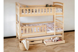 Двухъярусная кровать BORISS 200/90 sosna без матрасов