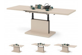 Стол трансформер ASTON 120/70 Beige Super Mat / Anti-fingerprint