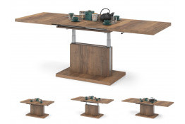 Стол трансформер ASTON 120/70 Dąb Halifax Cynowany