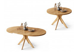 Bīdāmais galds RENZO 110/180 Dąb Naturalny