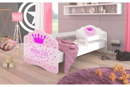 Bērnu gulta Casimo Sleeping Princes 140/70 ar noņemamu aizsargu un matraci