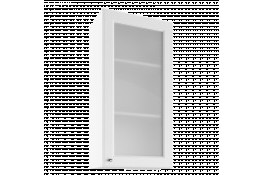 Шкаф навесной высокий с витриной Bella Bianco UHOW 50