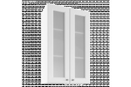 Шкаф навесной высокий с витриной Bella Bianco UHOW 60/2