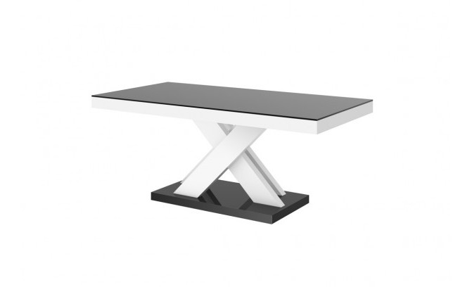 Журнальный столик Xenon Lux Mini czarny polysk bialy polysk