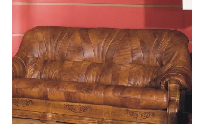 Ādas dīvāns ROMA 3R