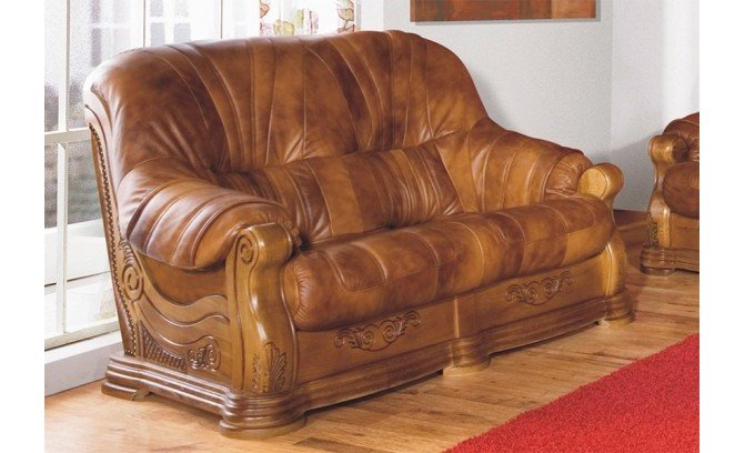 Кожанный диван ROMA 2R