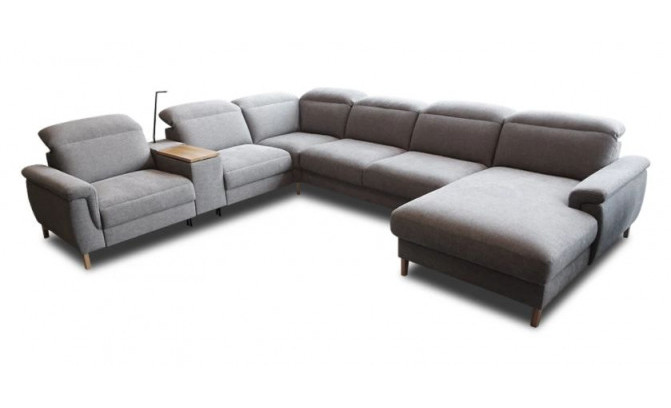 Stūra dīvāns MIA 1.5RF-Mod-Prime-1,5RF-TE-3F-REC/BK 