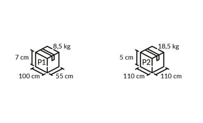 Galds ADRIA 100 BIAŁY MAT/BIAŁY POŁYSK