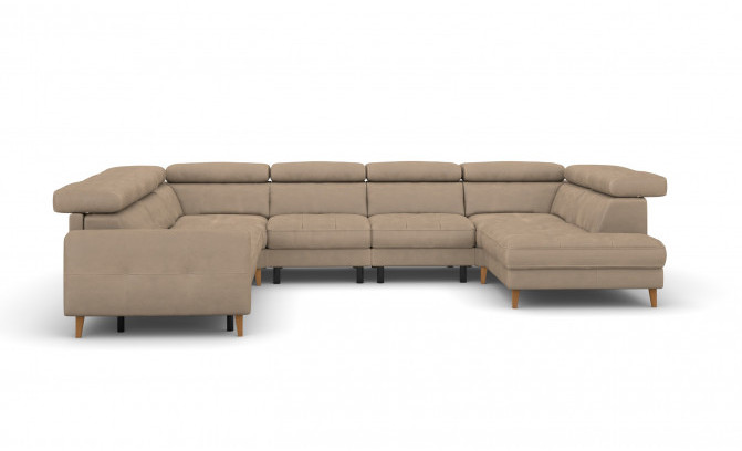 Stūra dīvāns GOYA 3F-TE-1,5RF-1,5RF-TE-1,5HT/BK