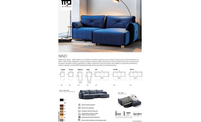 Dīvāns NINO 3FS