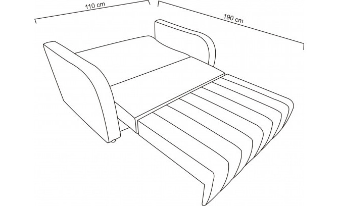 Izvelkamais krēsls BOGARD 110