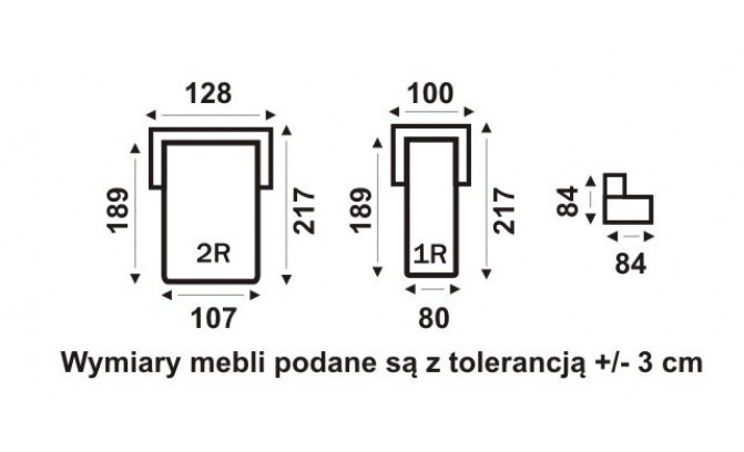 Izvelkamais krēsls TOLA 1R