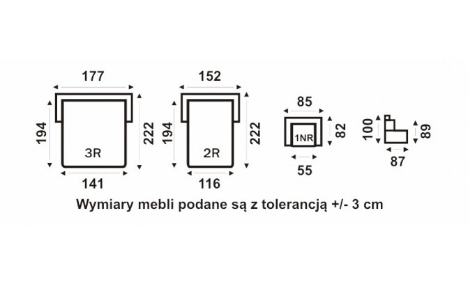 Izvelkamais krēsls PEGY 2R