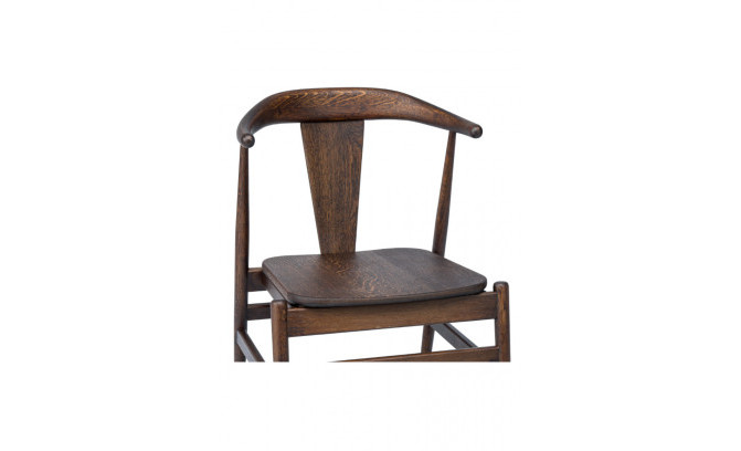 Krēsls KLAUS no ozola masīvkoka spilvens āda