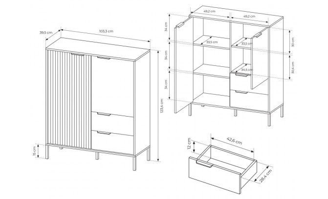 Kumode RAVE 103 2D2S/A Czarny