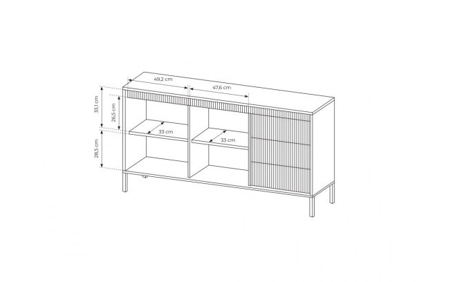 Kumode SENSO 153 2D3S/B Czarny