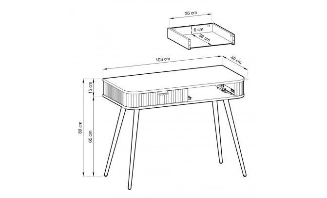 Kosmētikas galds ZOVA T103