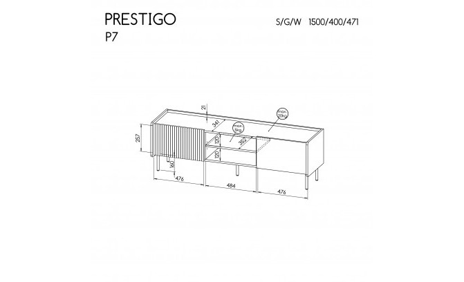 TV tumba PRESTIGO P7