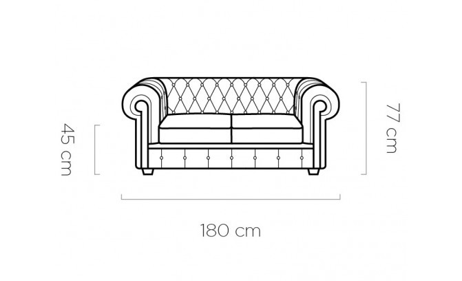 Dīvāns CHESTERFIELD S2