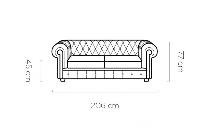 Диван CHESTERFIELD S 3