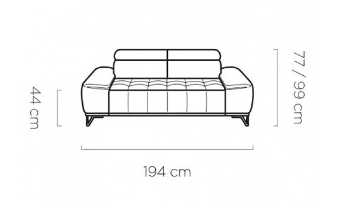 Dīvāns PALLADIO S 3 Standart