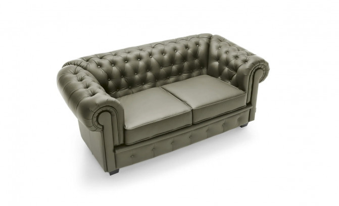 Диван CHESTERFIELD S3 Натуральная кожа