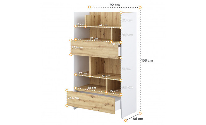 BED CONCEPT BC-27 ar atvilktnēm