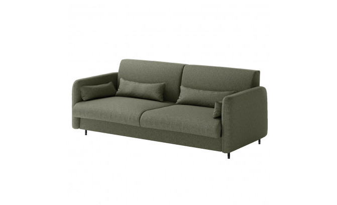 Zaļais dīvāns BC-19 dīvāngultai BC-12 160x200 cm