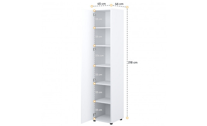 Skapis ar plauktiem BED CONCEPT BC-21