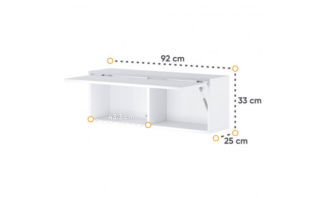 Piekaramais plaukts BED CONCEPT BC - 29 92 cm