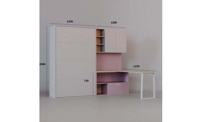 Gulta Flexi Bed Lumi RÓŻ ANTIK