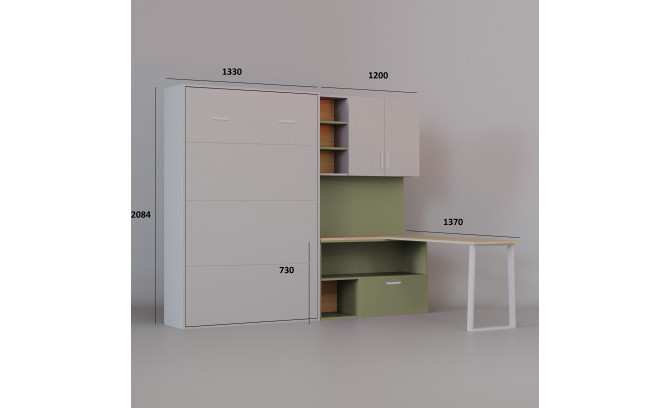 Gulta Flexi Bed Lumi ZIELONY OLIWKA