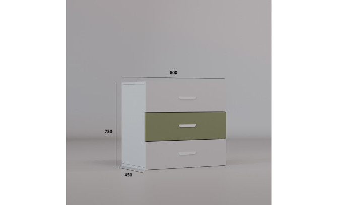 Kumode Lumio 3D ZIELONY OLIWKA