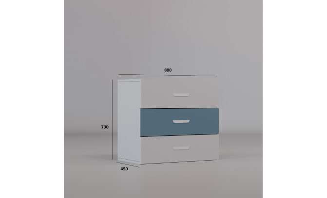 Kumode Lumio 3D NIEBIESKI MGLISTY