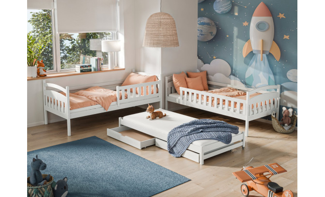 Двухъярусная кровать BORISS 200/90 sosna без матрасов