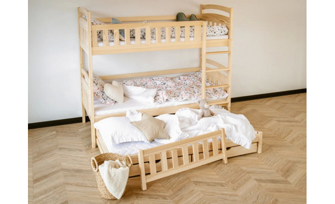 Двухъярусная кровать BORISS 200/90 sosna без матрасов