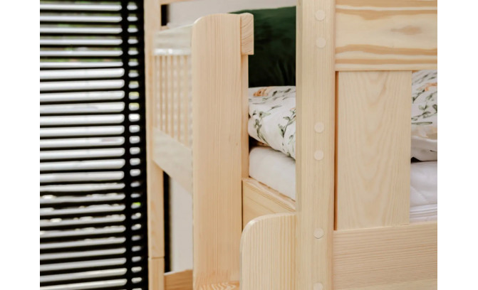 Двухъярусная кровать BORISS 200/90 sosna без матрасов