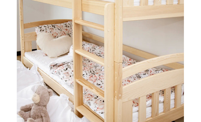 Двухъярусная кровать BORISS 200/90 sosna без матрасов