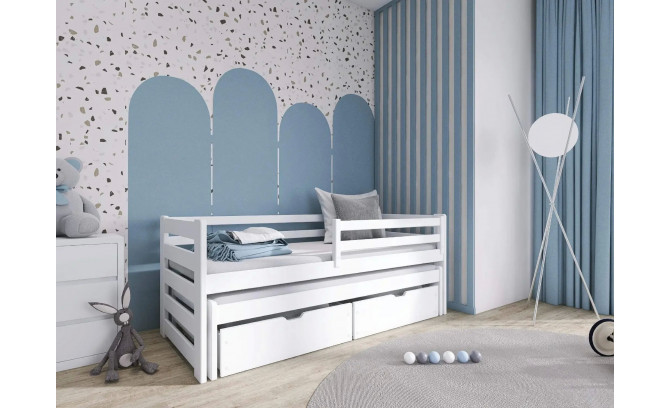 Divguļamā gulta SOFIJA 90x200 Bialy bez matračiem