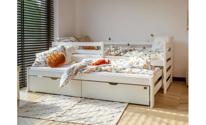 Divguļamā gulta SOFIJA 90x200 Bialy bez matračiem