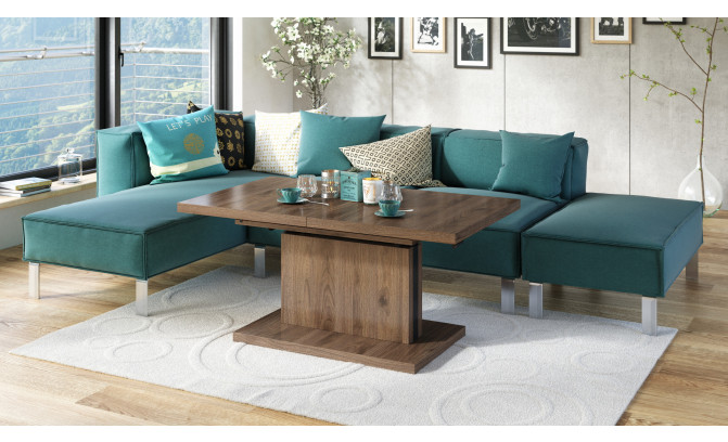 Стол трансформер ASTON 120/80 Orzech Elegant