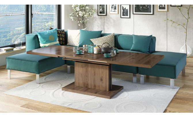 Стол трансформер ASTON 120/80 Orzech Elegant