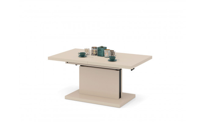 Стол трансформер ASTON 120/70 Beige Super Mat / Anti-fingerprint