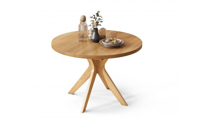 Bīdāmais galds RENZO 110/180 Dąb Naturalny