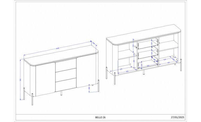Комод BELLO 24COOB26 Congo