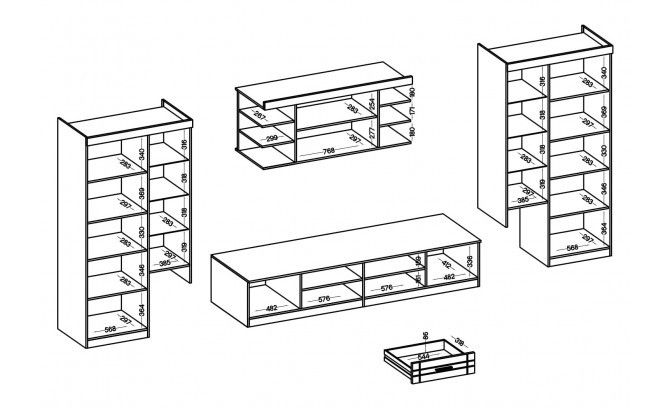 Sekcija PARIS SO 01 Dab Sonoma 