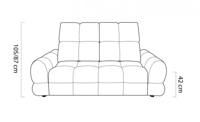 Dīvāns TOLLO 3E elektriski regulējams 