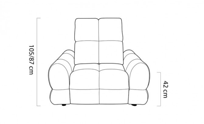 Dīvāns TOLLO 3E elektriski regulējams 